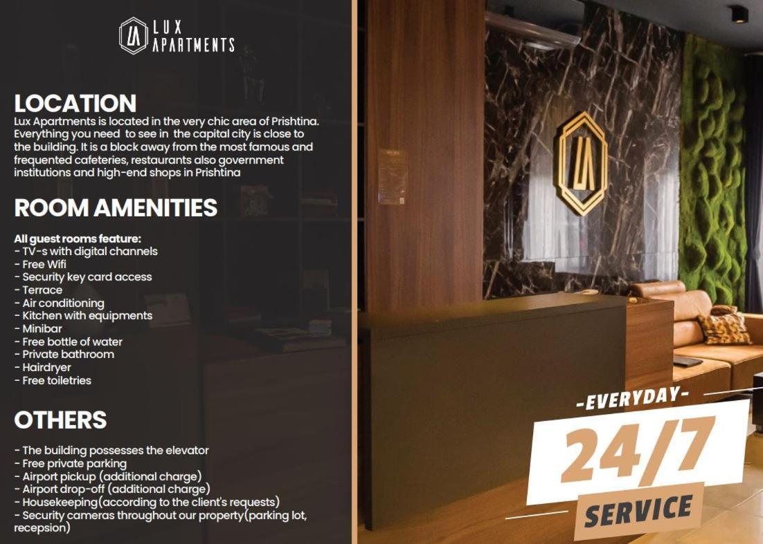 Lux Apartments 普里什蒂纳 外观 照片